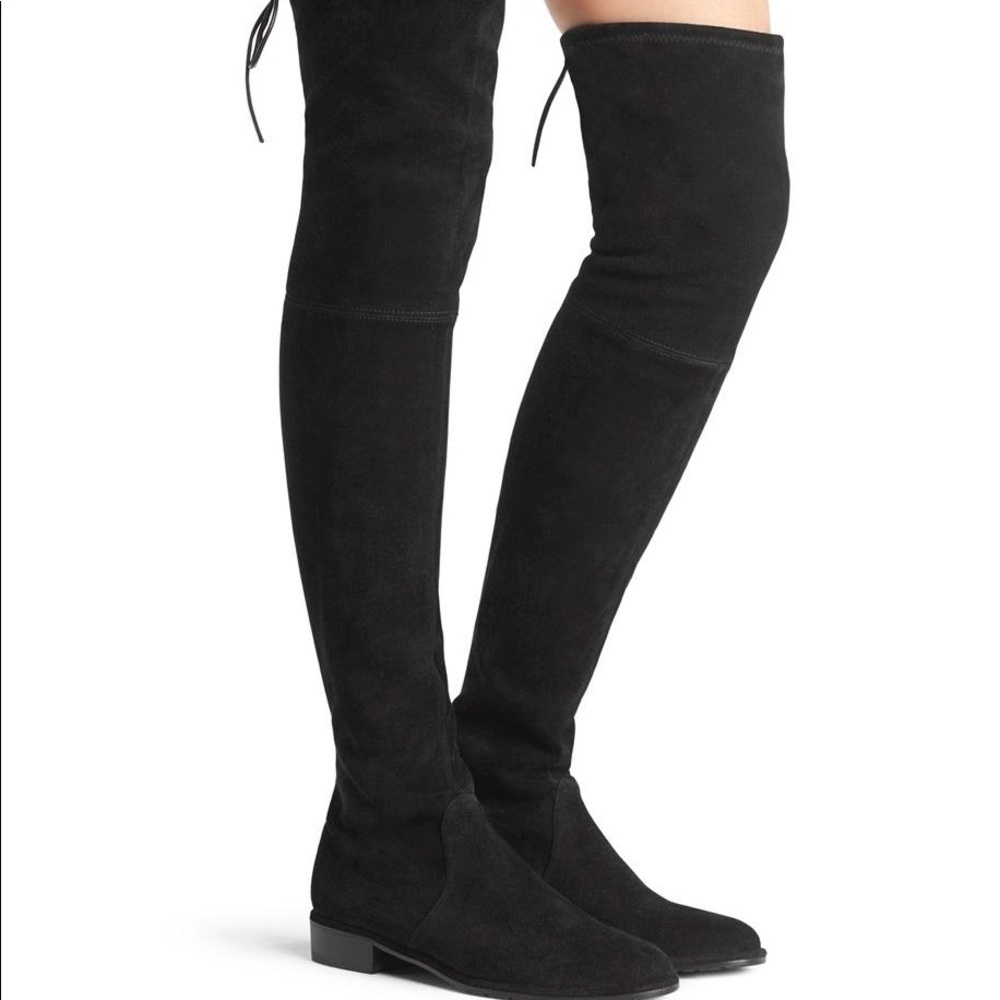 Stuart Weitzman Lowland otk boot black suede, 9